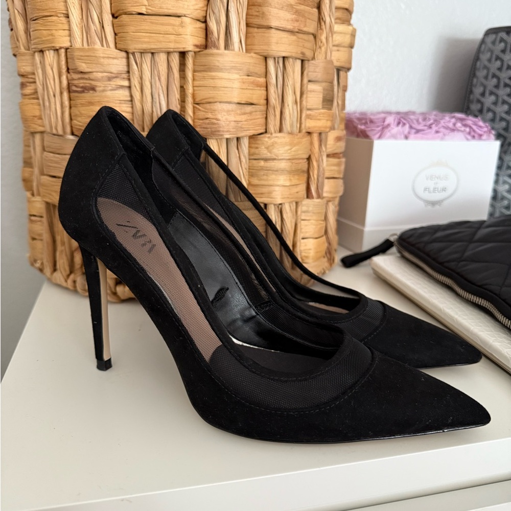 ZARA Stiletto Heels with Mesh